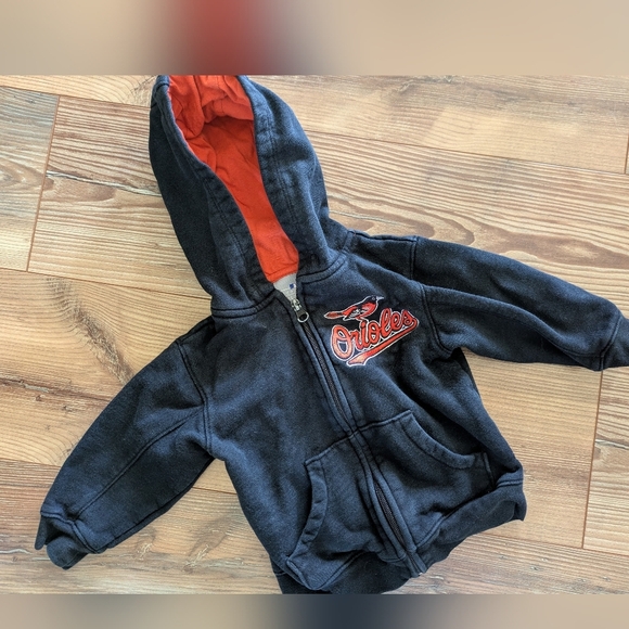 Mlb Genuine Merchandise Other - Baltimore Orioles Baseball MLB Long Sleeve Hooded Zip Up Jacket Toddler 2T